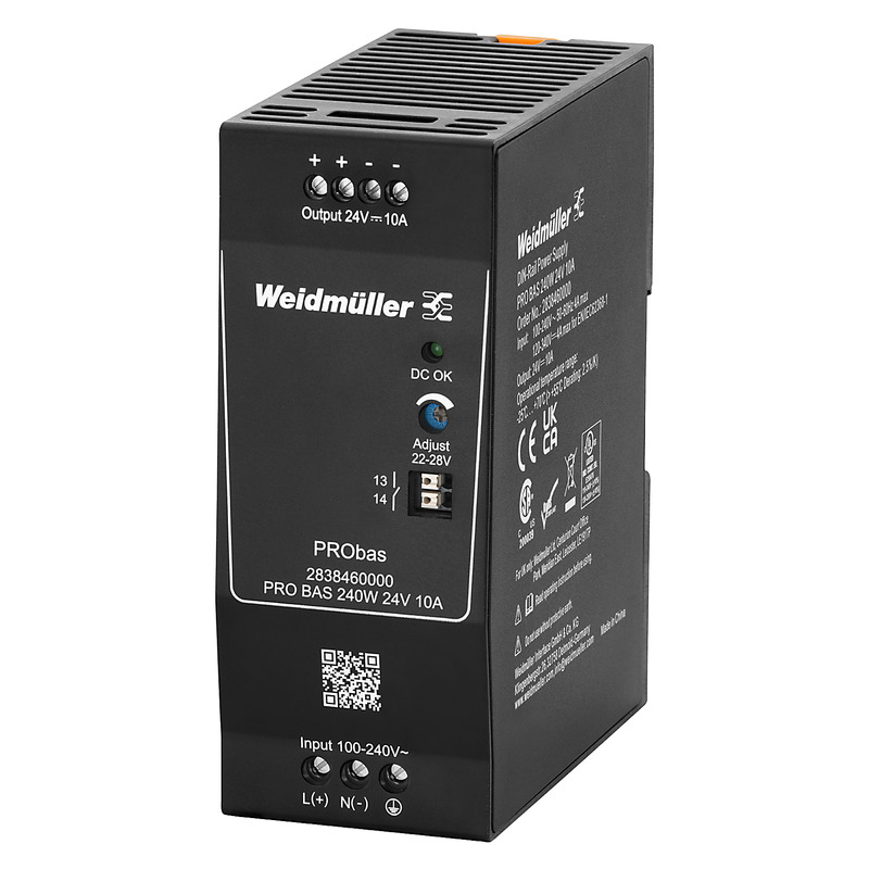 Weidmüller Stromversorgung 24V DC 10A, Schraubanschl. PRO BAS 240W 10A