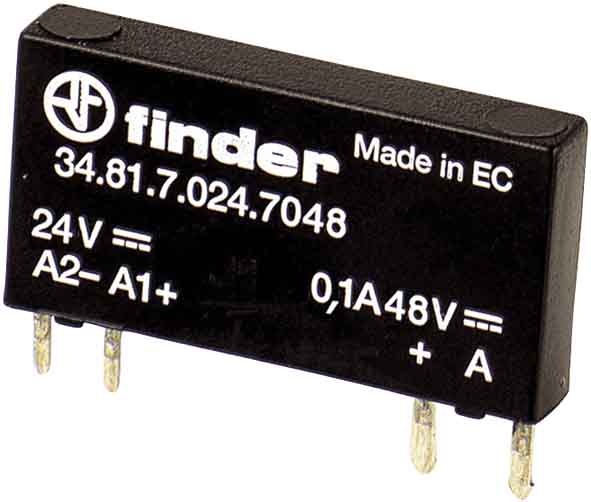 Finder SSR-Relais 24VDC 16..30V 7mA 34.81.7.024.9024 - 348170000000 Finder SSR-Relais 24VDC 16..30V 7mA 34.81.7.024.9024 - 348170000000