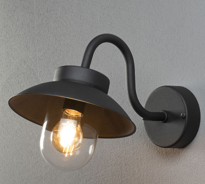 Gnosjö Konstsmide AL Wandleuchte Vega Mini schwarz 417-750 günstig online kaufen