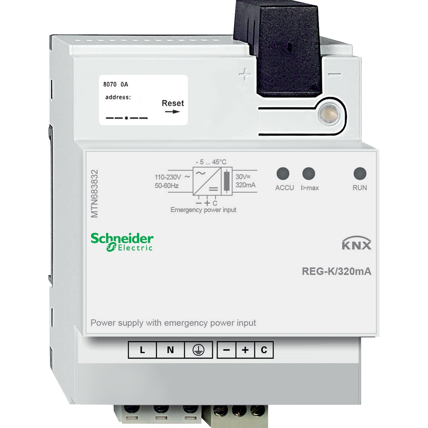 Schneider Electric KNX Spannungsversorgung REG-K/320 mA MTN683832 Schneider Electric KNX Spannungsversorgung REG-K/320 mA MTN683832