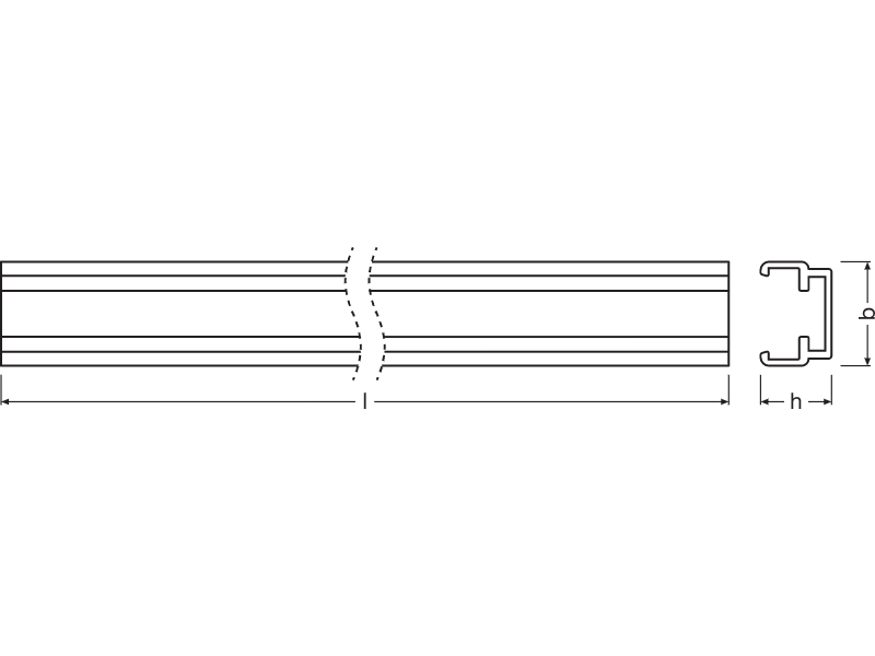 Ledvance Profiles for LED Strips Superior Class -PF01/U/16X10/13/1