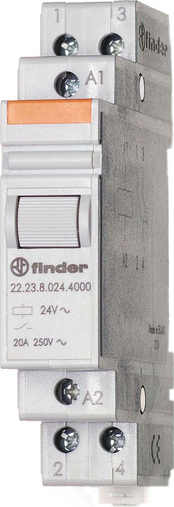 Finder Installationsrelais 1S/1Ö 20A 24VAC 22.23.8.024.4000 - 222380000000