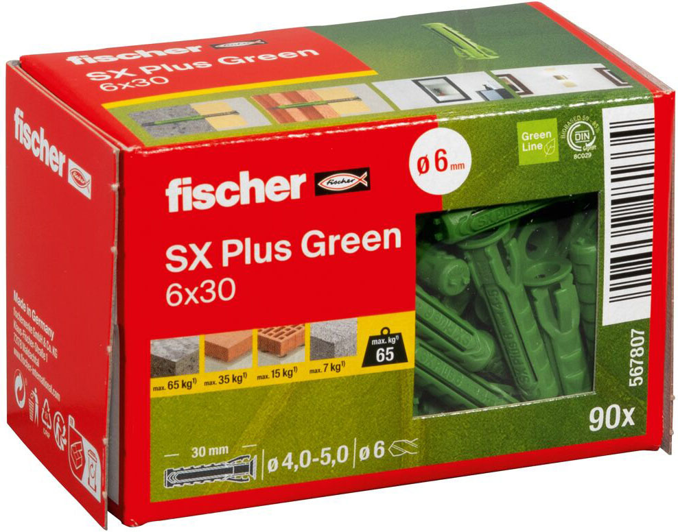 Fischer Deutschl. Dübel SX Plus Green 6x30 - 567807