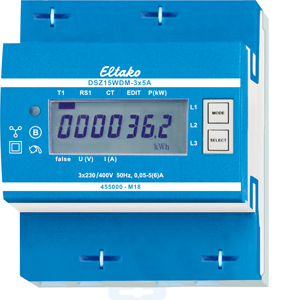 Eltako Wandler-Drehstromzähler M-Bus DSZ15WDM-3x5A MID