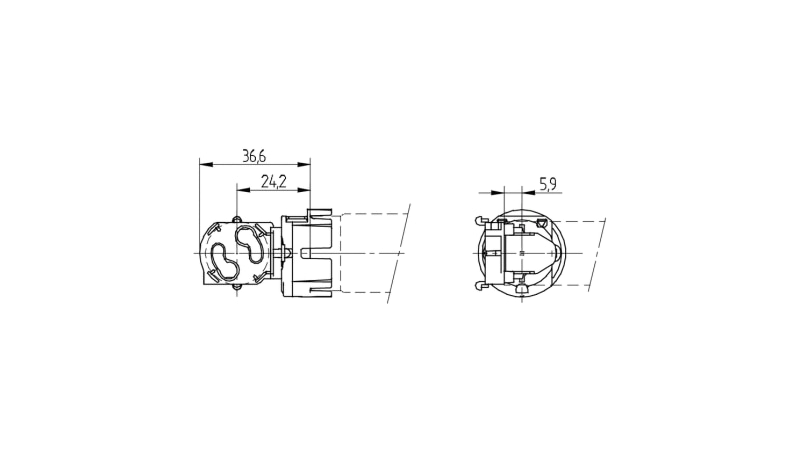 BJB Steckfassung G13 26.424.1001.50