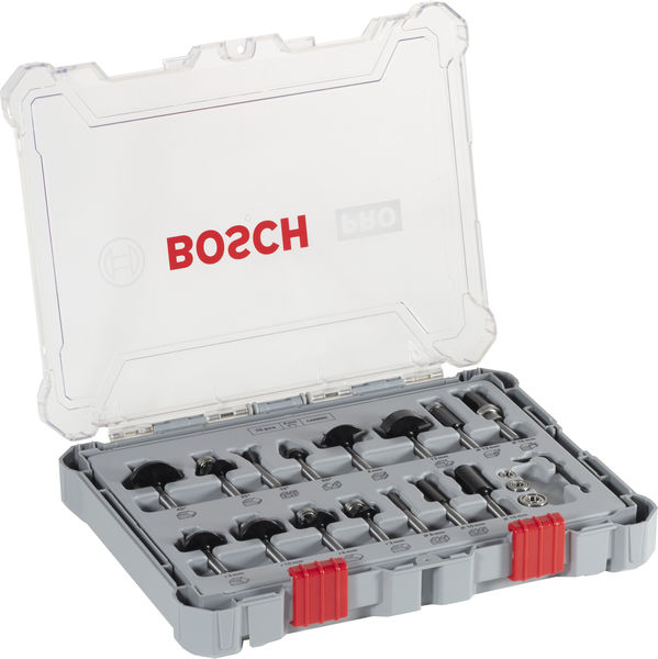 Bosch Power Tools PRO Nutfräser-Set, gemischt Schaft 6 mm 2607017471