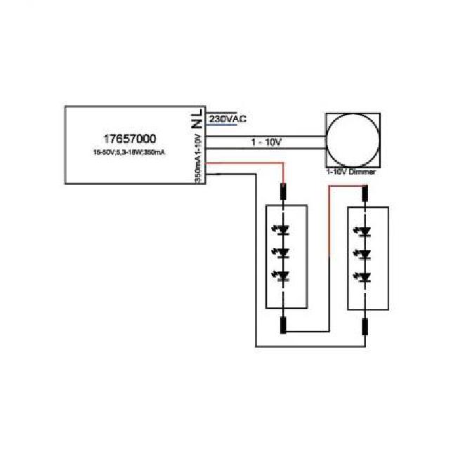 Brumberg LED-Konverter 350mA 5,25-18W Plug&Play