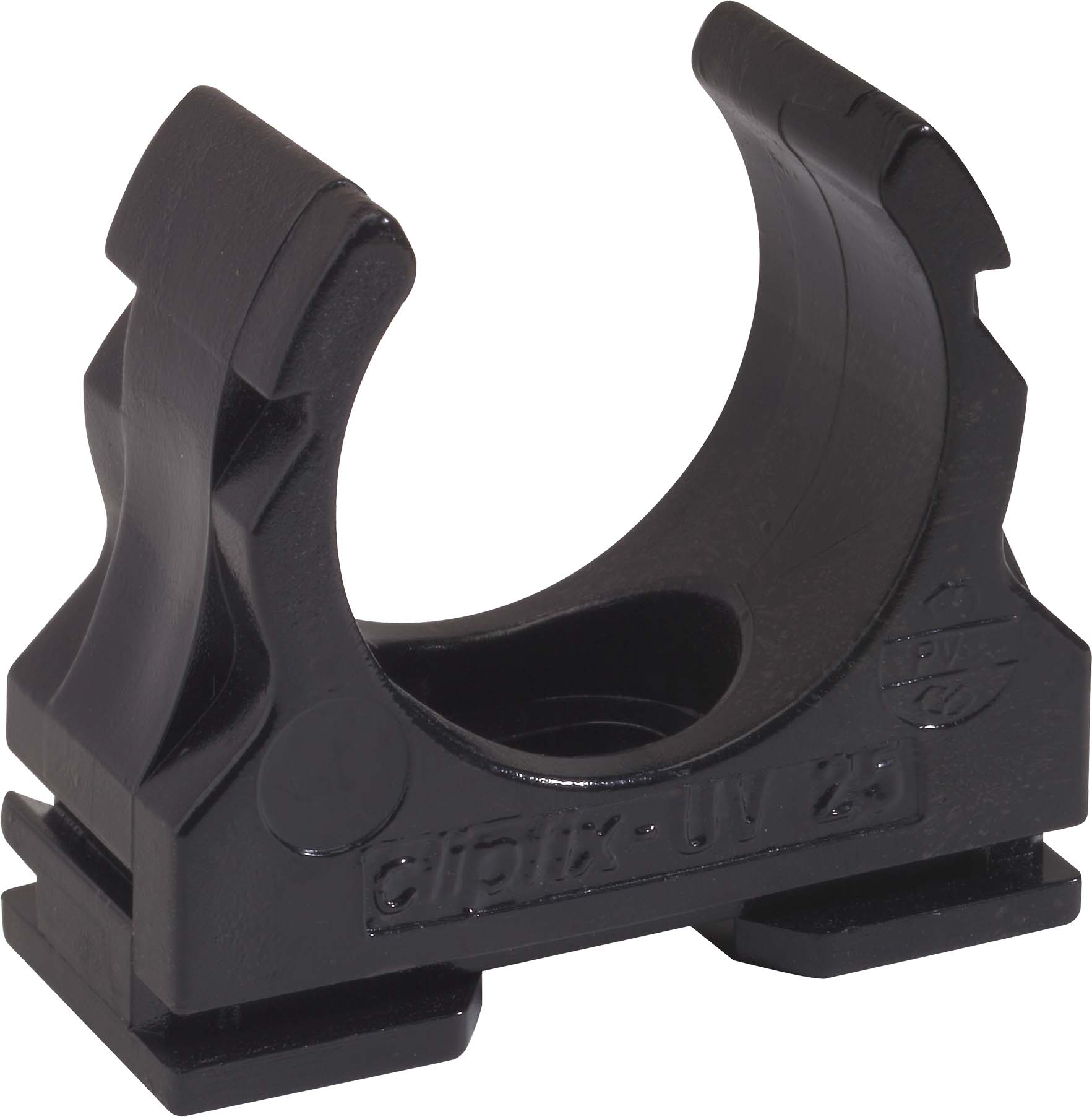 Fränkische Kunststoff-Klemmschelle UV-stabilisiert clipfix-UV 25 sw - 22571025
