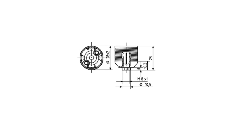 BJB Snap on insulating cap for mains voltage halogen lamps - 25.930.-312.51