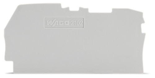 WAGO GmbH & Co. KG Abschluss Zwischenplatte 0,8 mm dick, grau 2102-1291 - 2102-1291