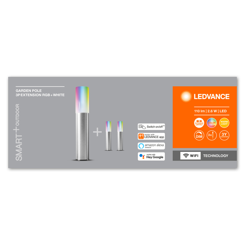 Ledvance LED earth spike luminaire SMART+ GARDEN POLE 3 Pole extension