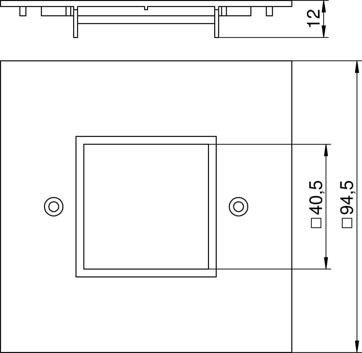 OBO Bettermann Vertr Abdeckplatte 1-fach Modul 45 VH-P4 RW - 6109841