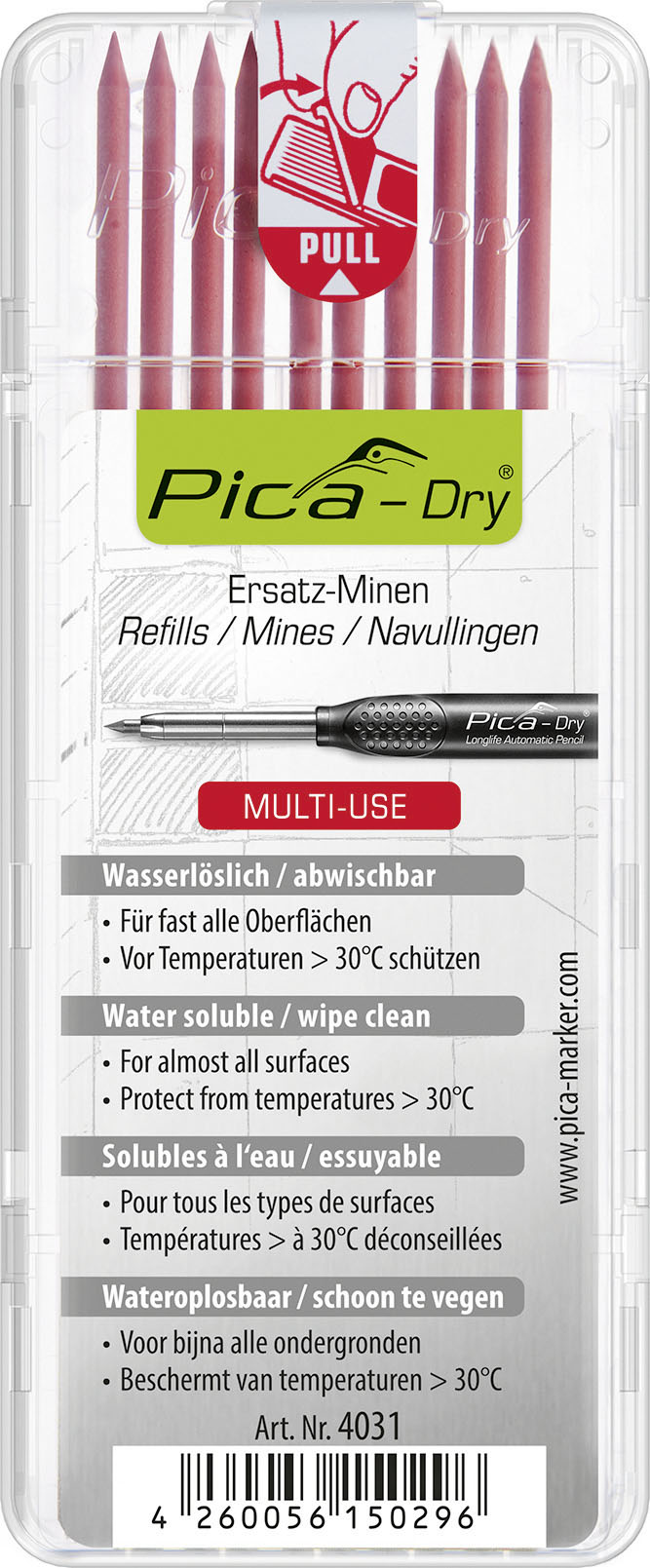 Pica-Marker Minen-Set rot 4031
