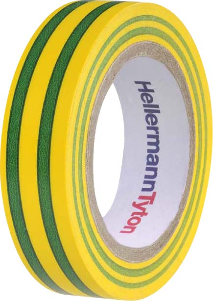 HellermannTyton PVC Isolierband grün-gelb Flex 15GNYE15x10m