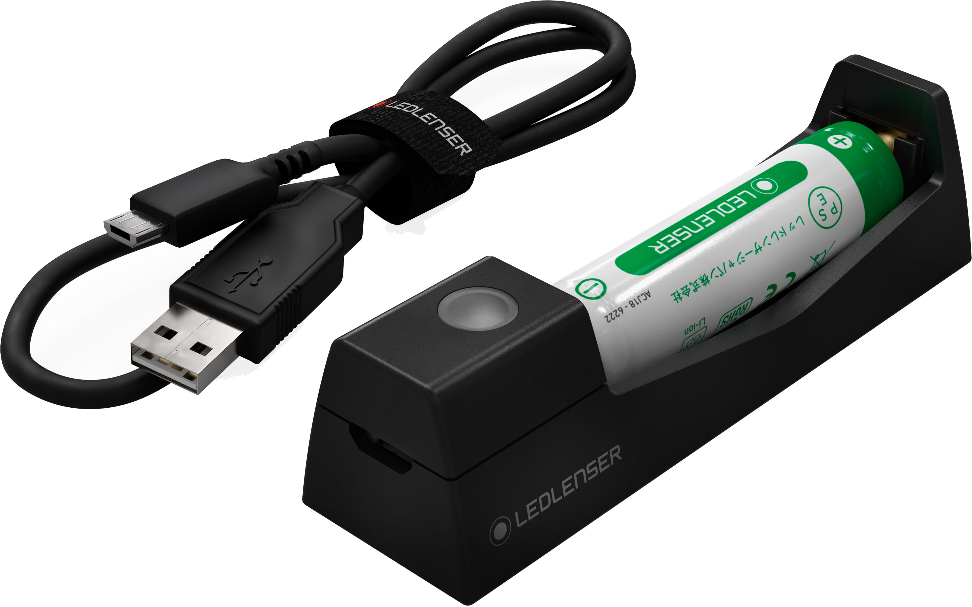 LED LENSER® USB-Ladegerät 14500 Li-Ion-Akku 500986