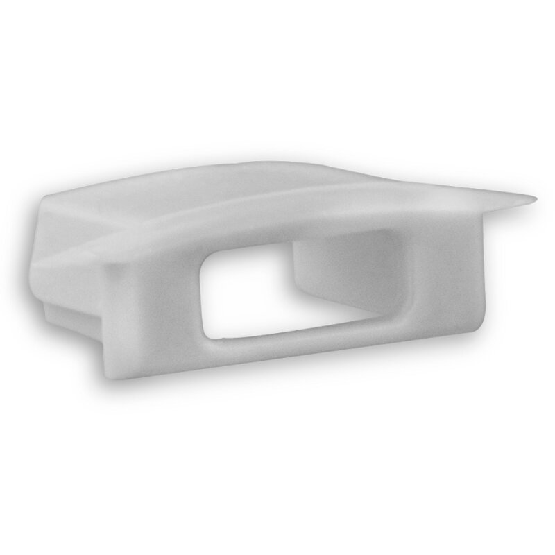 DOTLUX PVC end cap for profile/cover DXE8/A gray, with cable gland - 4027