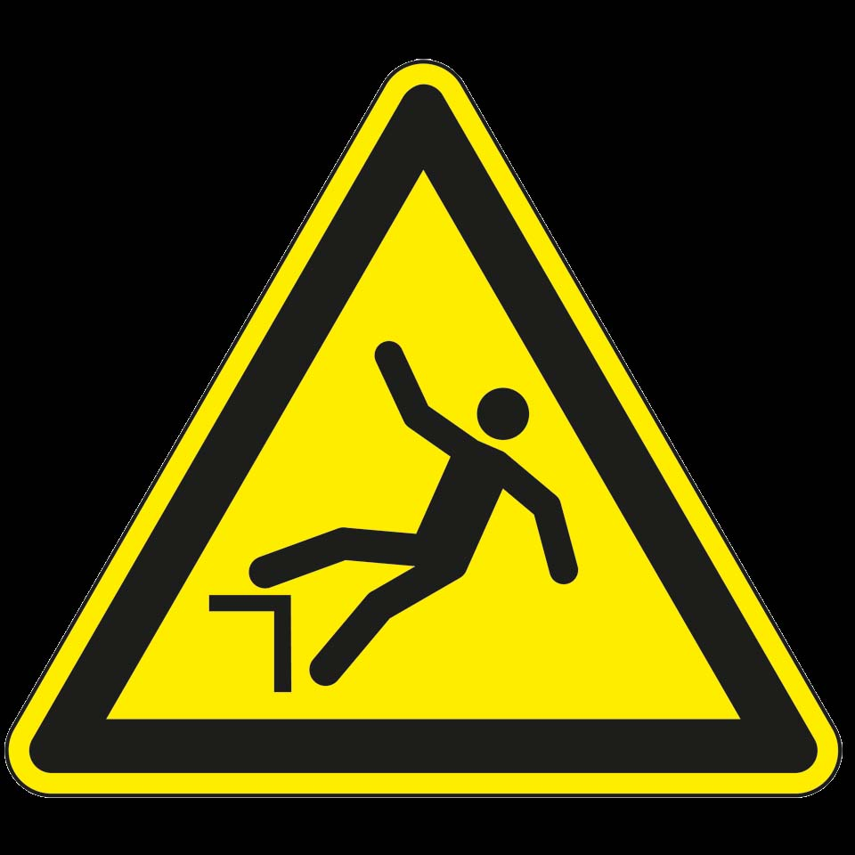 Hein Warnschild Absturzgefahr, 50mm 15997 günstig online kaufen