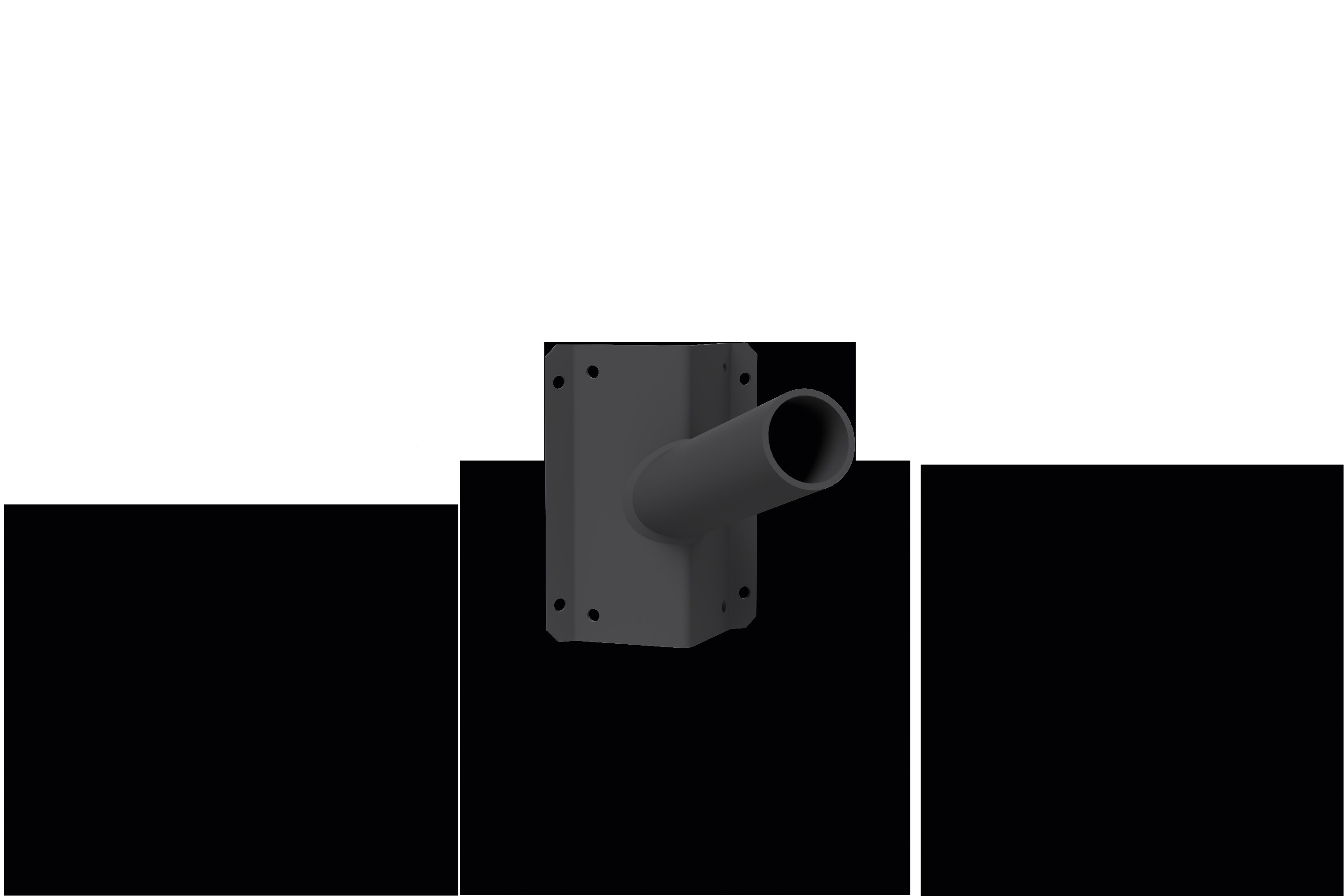 Schuch Licht Alu-Rohrausleger D60mm x 100mm, DB702 4871