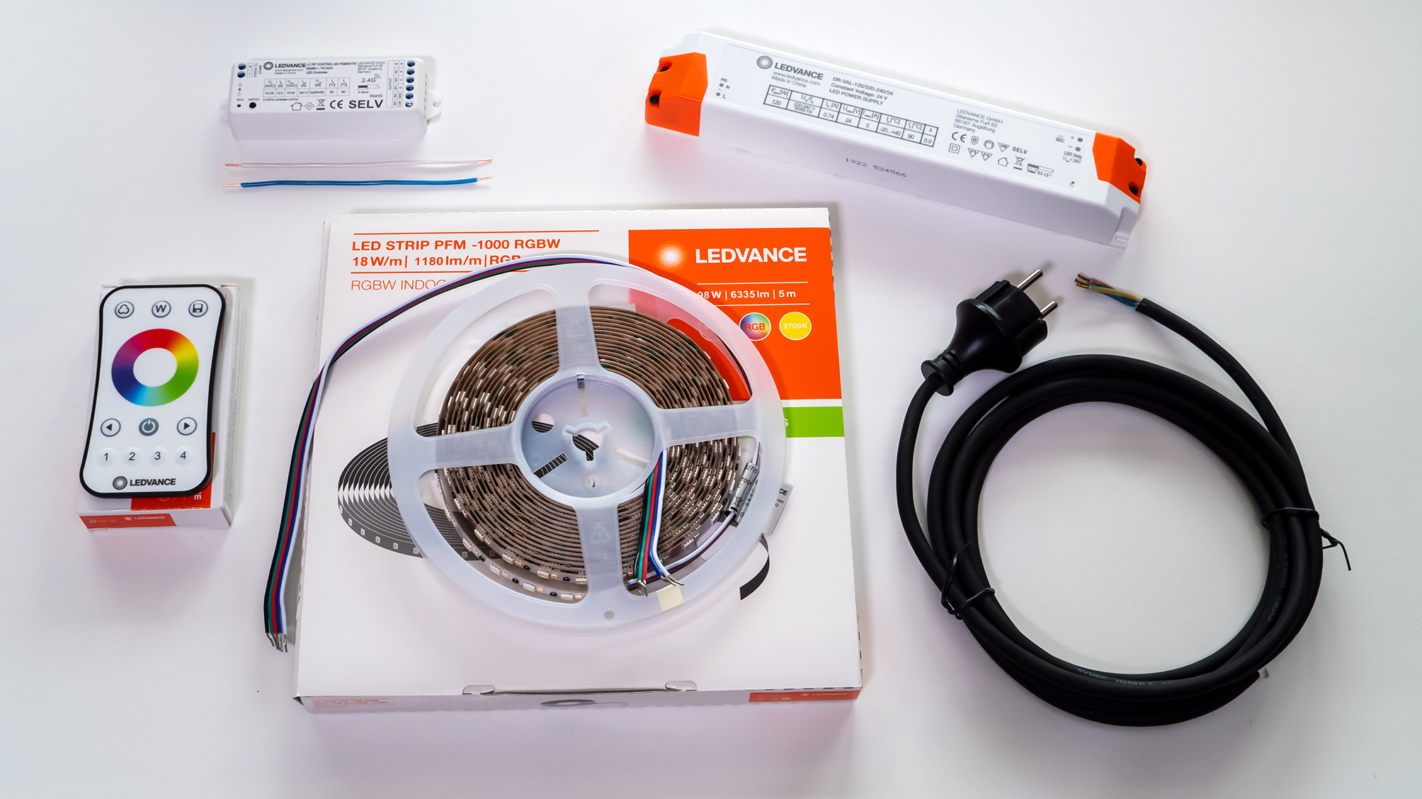 watt24 LEDVANCE LED Tape Set RGBW 5m with LC RF CONTROL 24V and remote control - 30139692