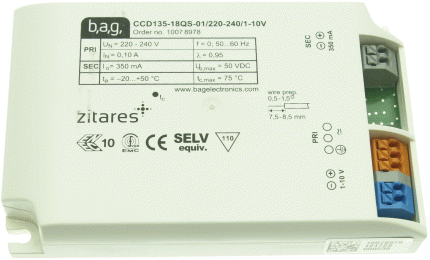 BAG EVG CCD135-18QS-01/220-240/1-10V