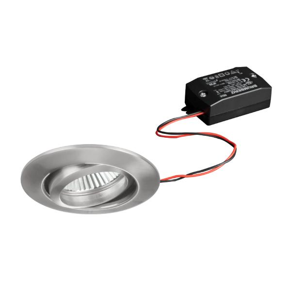 Brumberg recessed LED spotlightset, switchable, chrome matt, round - 38141033