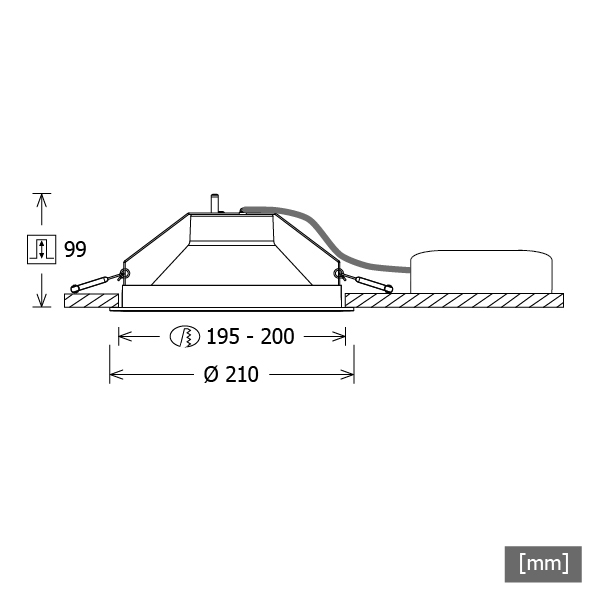 LTS Licht&Leuchten LED-Downlight 840 LEWYM 101.840 weiß - 667818