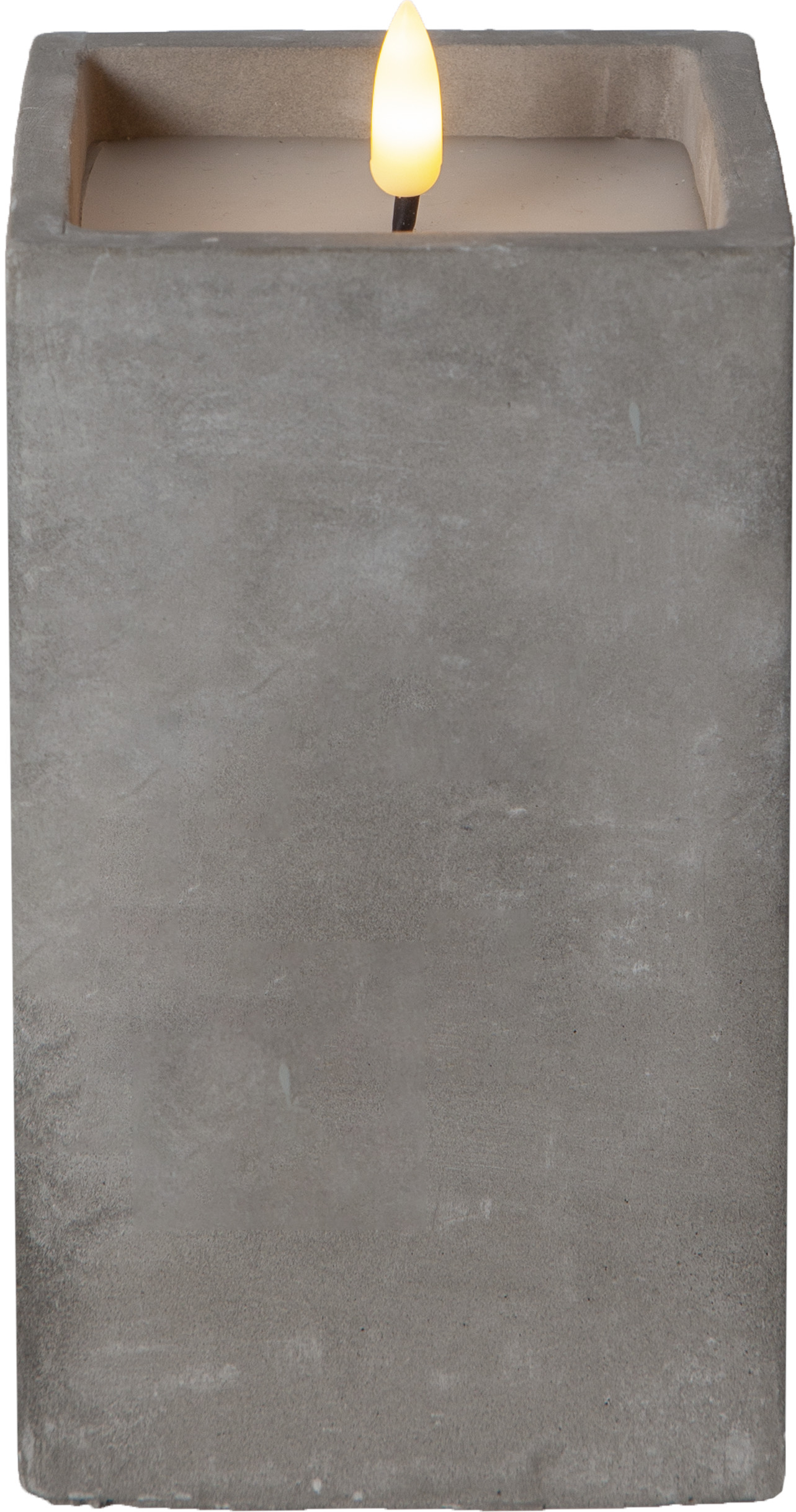 Star Trading LED-Wachskerze flackernd, grau 061-39 günstig online kaufen