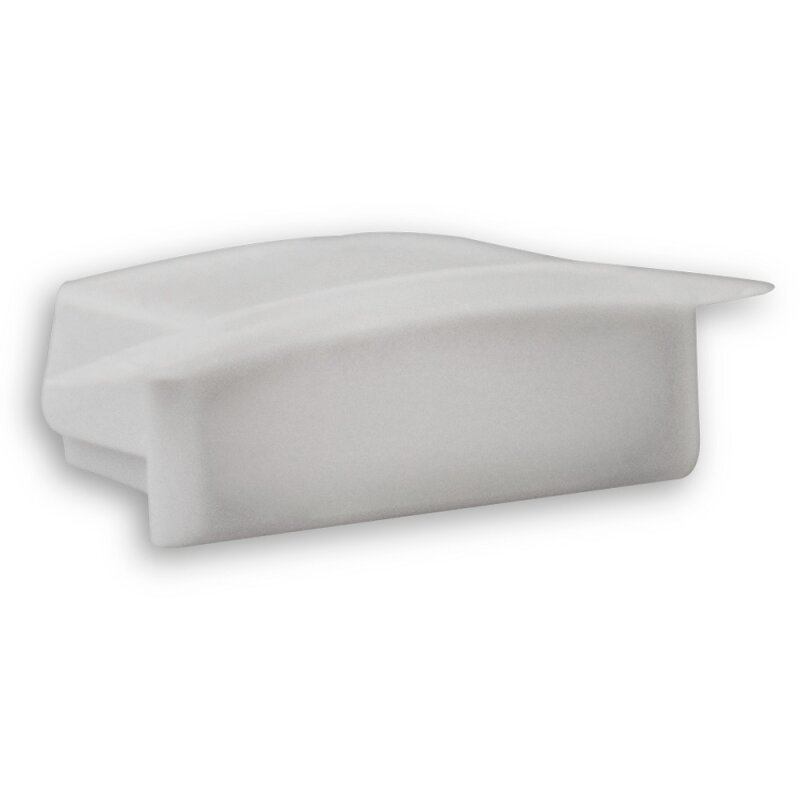 DOTLUX PVC end cap for profile/cover DXE8/A gray - 4032