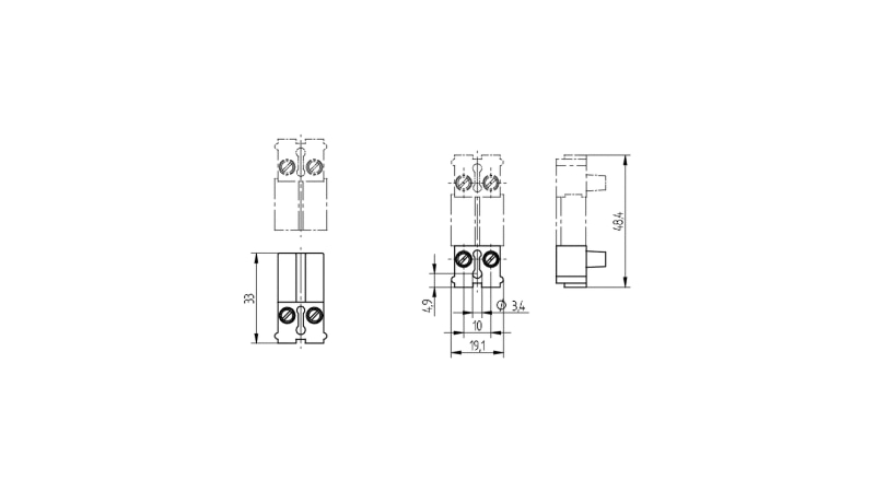 BJB Steckverbinder 2-polig 48.581.8200.80