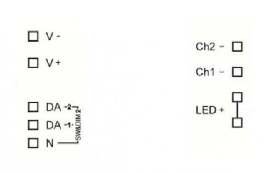 Lunatone Light Management LED-Dimmer DALI 2Ch LED Dimmer 16A CV
