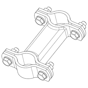 R+R Wilden Universalmasthalterung 48/48,tauchfeuerv. UMHS-48/48-FT