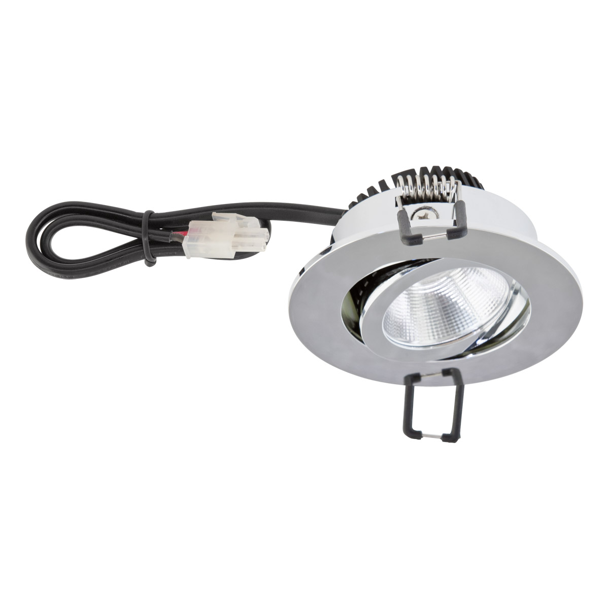 EVN Lichttechnik P-LED Deckeneinbauleuchte 3000K 350mA rund chr PC20061102 günstig online kaufen