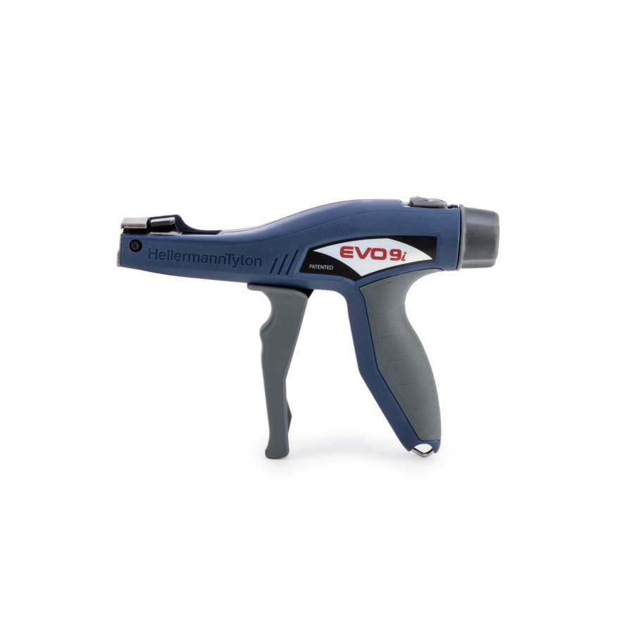 HellermannTyton Kabelbinderabbindewerkzeug bis 13,5 mm EVO9i-MET/PL-BU