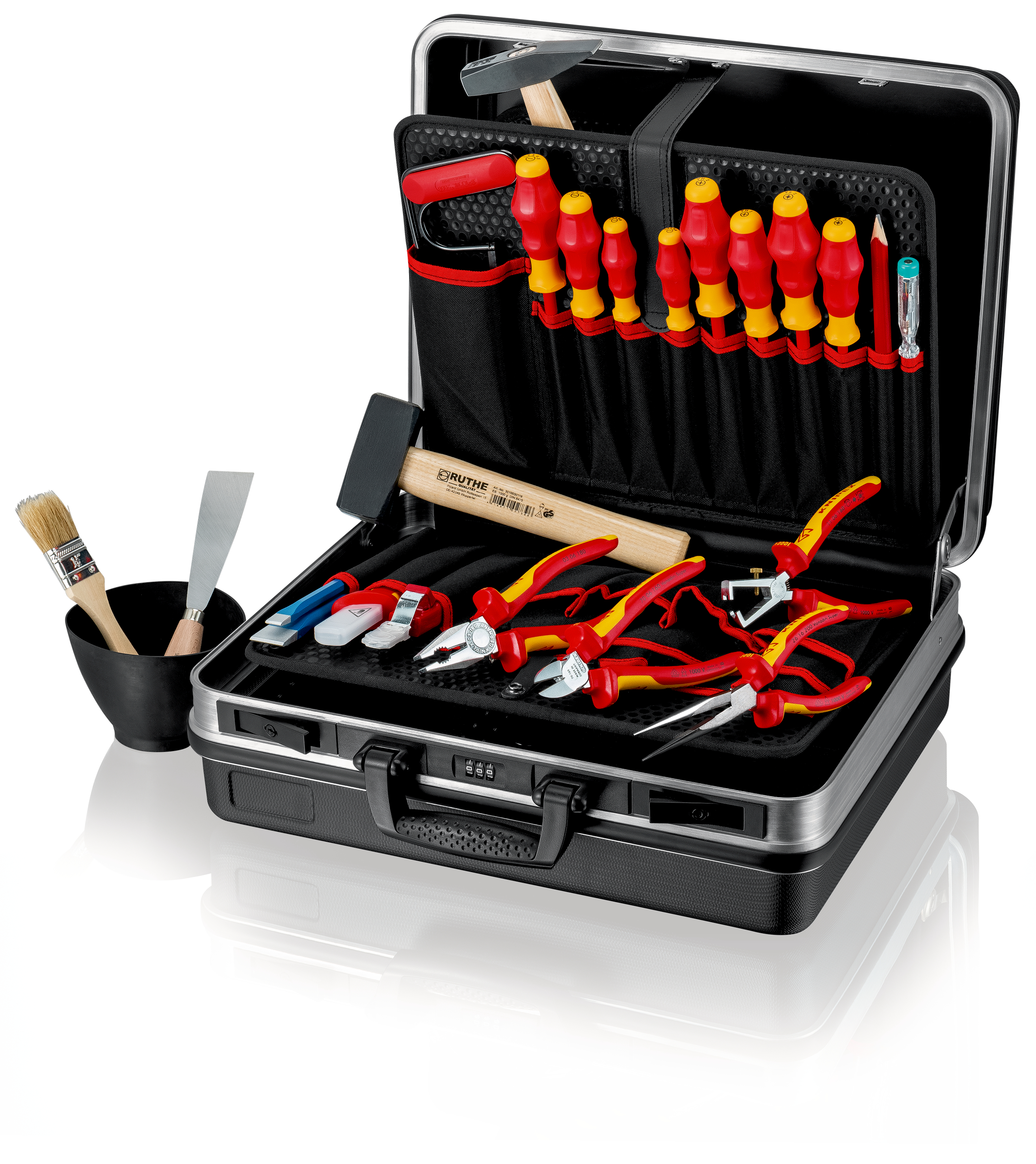 Knipex-Werk VDE-Werkzeugkoffer schwarz, 24-teilig 00 21 05 HL S