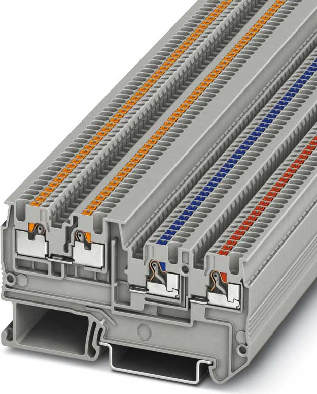 Phoenix Contact Initiatoren-/Aktorenklemme 0,14-1,5qmm, grau PTIO1,5/S/3-LED 24GN
