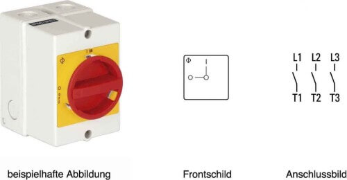 Kraus&Naimer Reparaturschalter Not-Aus 63A,18,5KW,3pol. KG64 T203/33 KL11V - 70010221