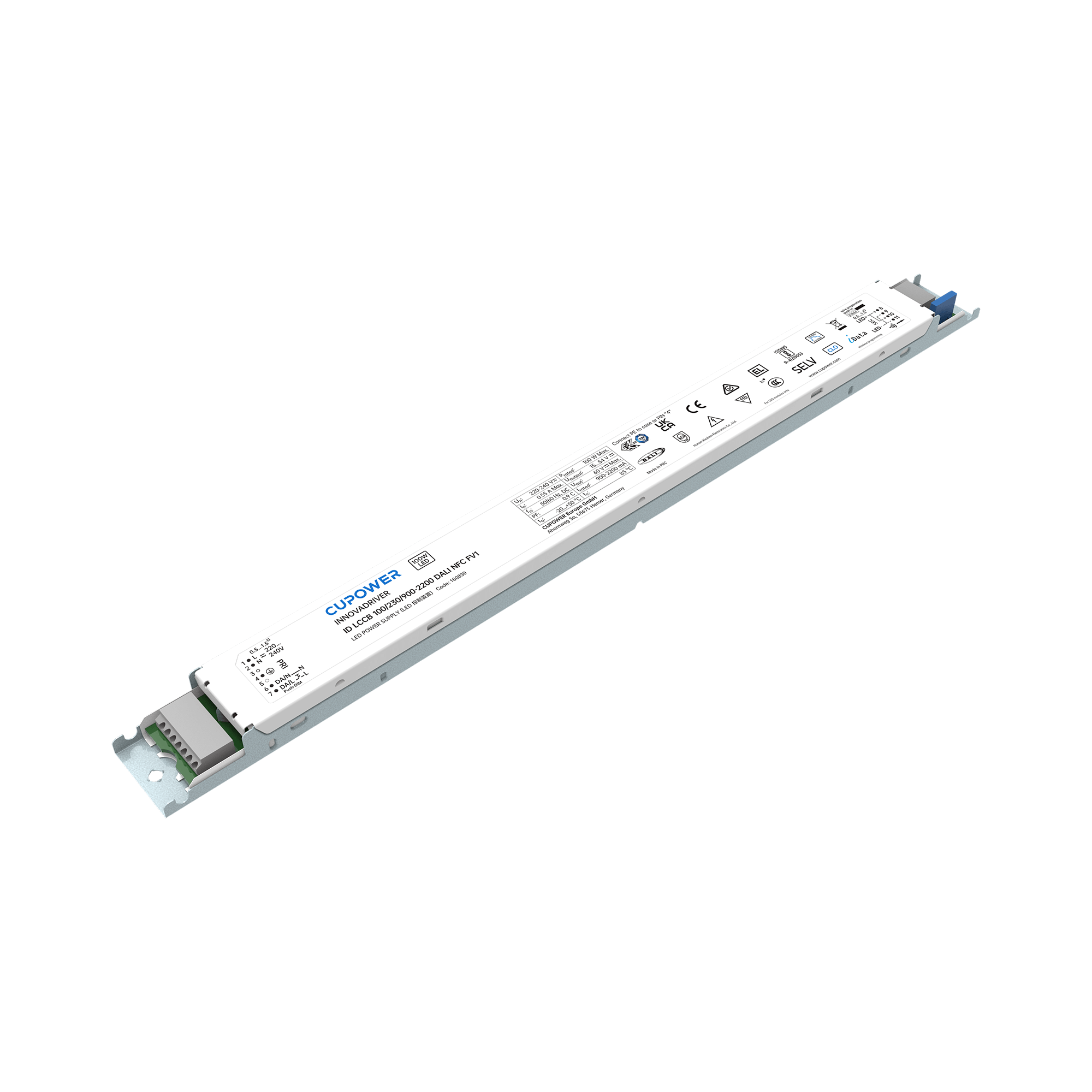 Cupower LED-Treiber dimmbar ID LCCB 100/230/900-2200 DALI NFC FV1 - 160839 Cupower LED-Treiber dimmbar ID LCCB 100/230/900-2200 DALI NFC FV1 - 160839