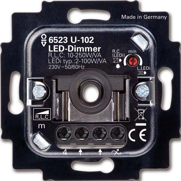 Busch-Jaeger Dimmer-Einsatz 6523 U-102 - 2CKA006512A0334 Busch-Jaeger Dimmer-Einsatz 6523 U-102 - 2CKA006512A0334