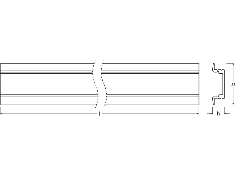 Ledvance Flache Profile für LED-Strips -PF03/UW/25X7/12/1