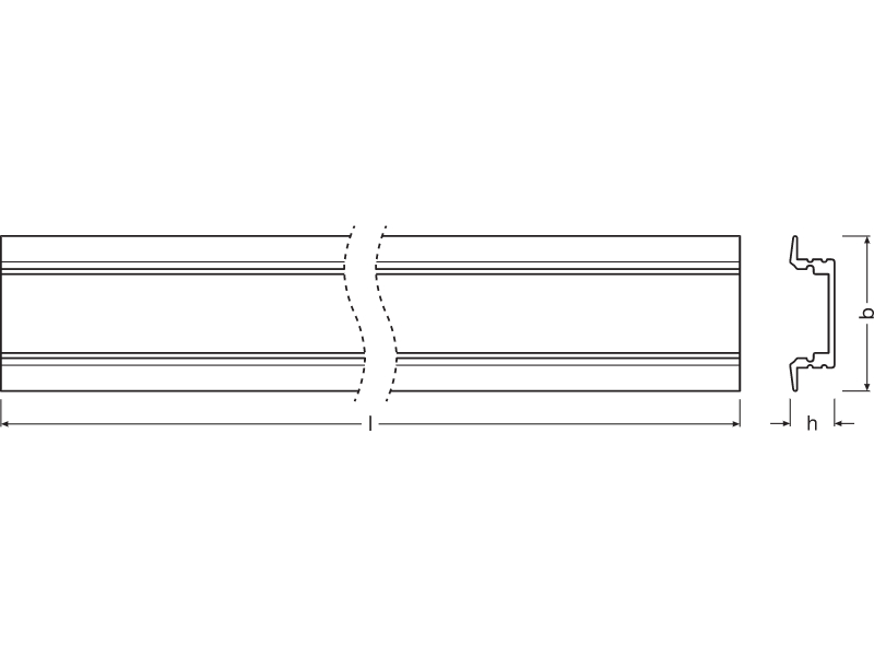 Ledvance Flat Profiles for LED Strips -PF03/UW/25X7/12/2