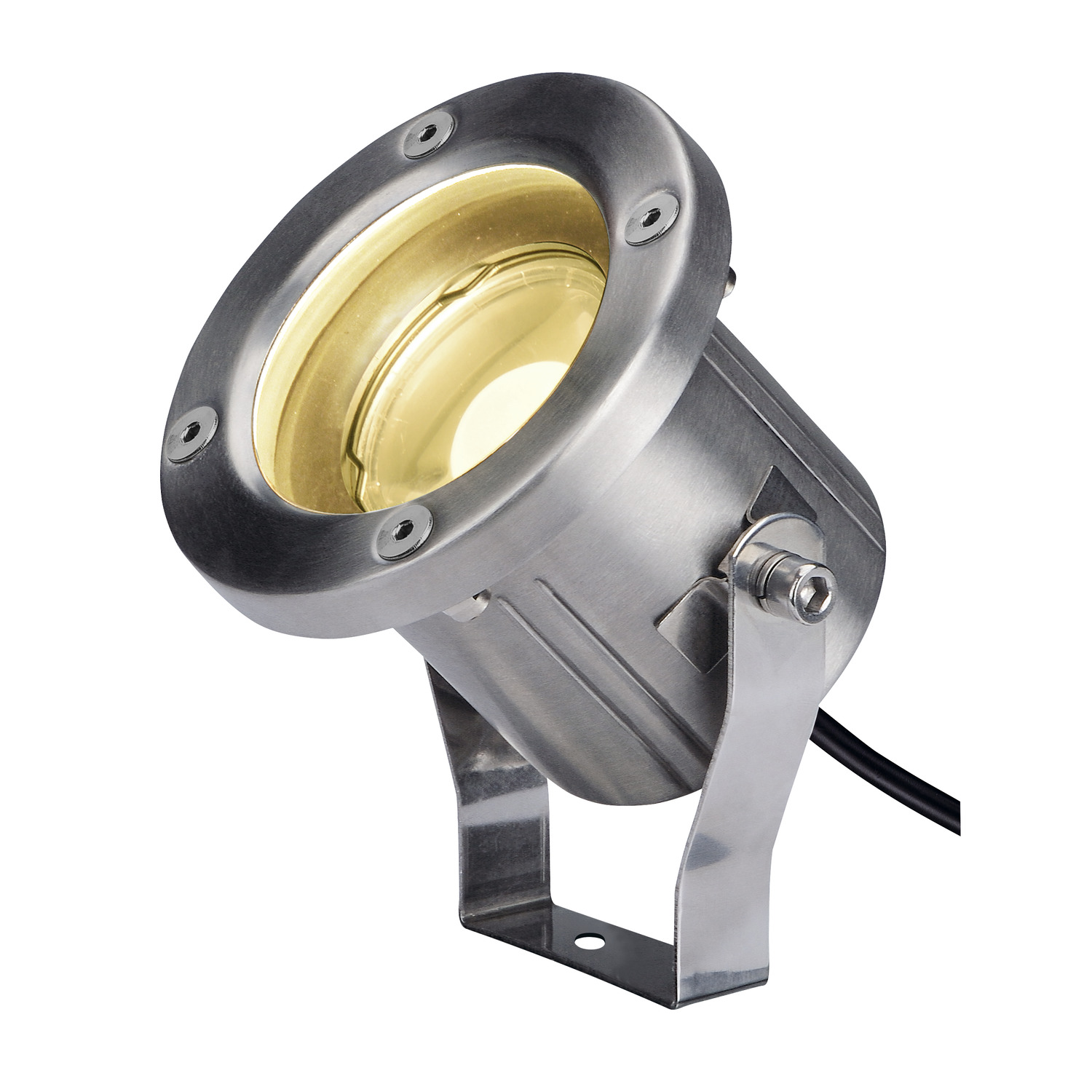 SLV NAUTILUS 10 SPOT LED, LED Outdoor Erdspießleuchte, Edelstahl 316, IP55, 3000K - 1001962