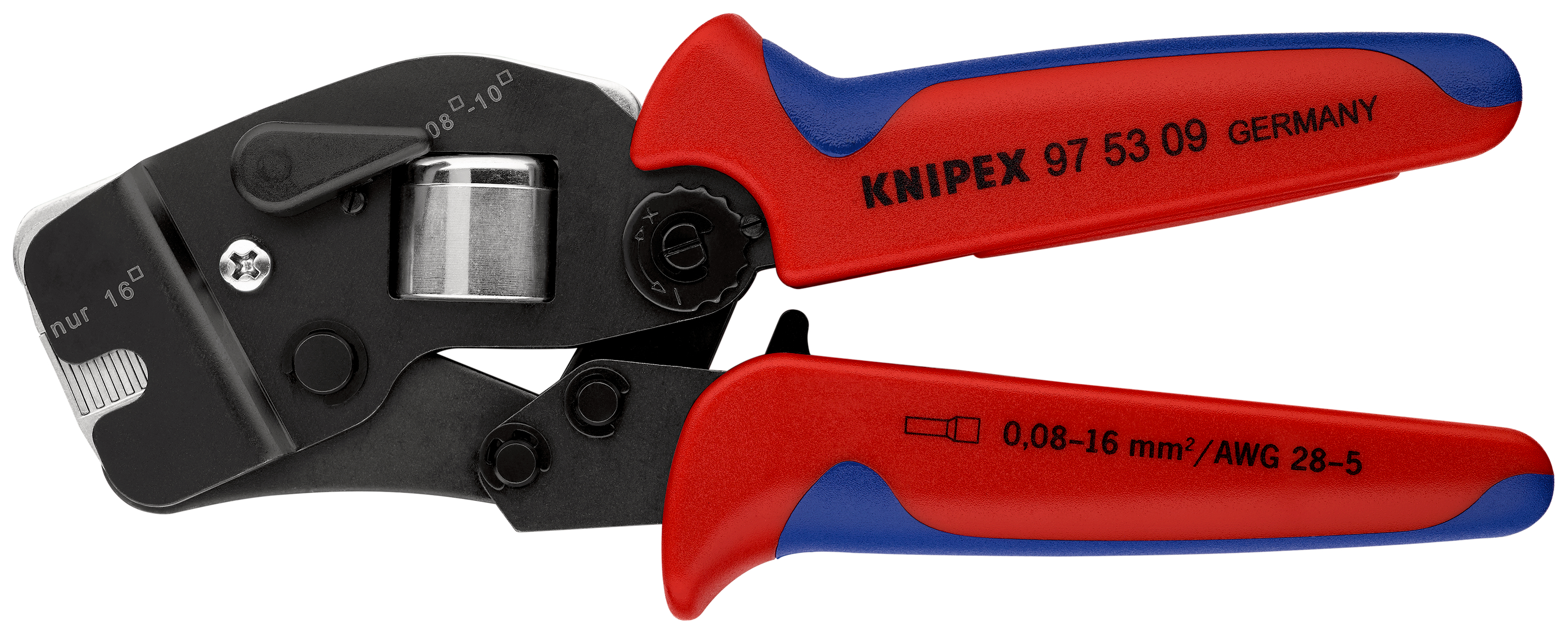 Knipex-Werk Crimpzange f.Aderendh. 190mm 97 53 09