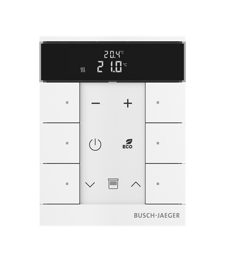 Busch-Jaeger Raumtemperaturregler 6fach, weiß matt SBR-F-6.0.11-884 - 2CKA006220A0894 Busch-Jaeger Raumtemperaturregler 6fach, weiß matt SBR-F-6.0.11-884 - 2CKA006220A0894