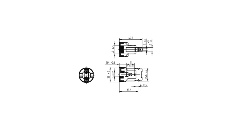 BJB Lampenfassung E14 für Allgebr.-Glühlampe 22.230.3946.50