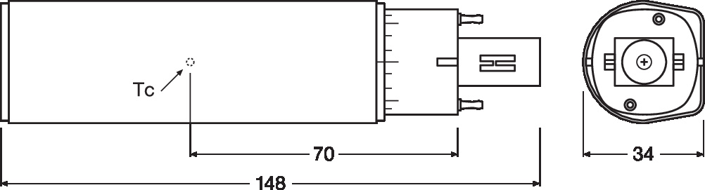 Ledvance LED-Leuchtmittel Osram DULUX D LED EM & AC Mains 6 W/4000 K – Ersatz für KLLni 13 W