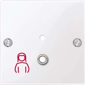 Merten Zentralplatte aws/gl Zugtaster MEG4843-0325 - MEG4843-0325