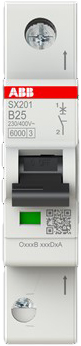 ABB Stotz S&J Sicherungsautomat 6kA, 25A, 1P SX201-B25