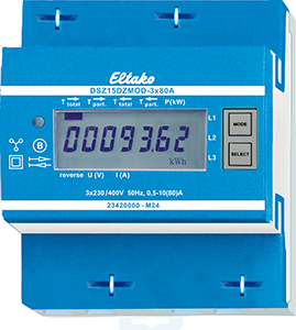 Eltako Zweiweg-DrehstromzÃ¤hler Modbus DSZ15DZMOD-3x80A MID