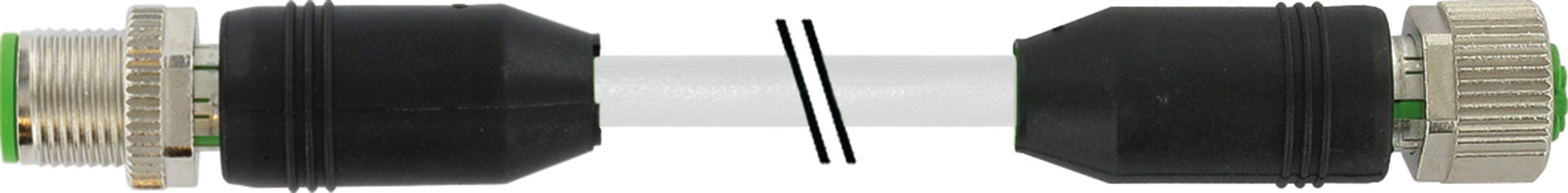Murrelektronik M12 St.ger auf Bu.ger PUR-OB 4x0,75grau UL 7000-40021-8620060