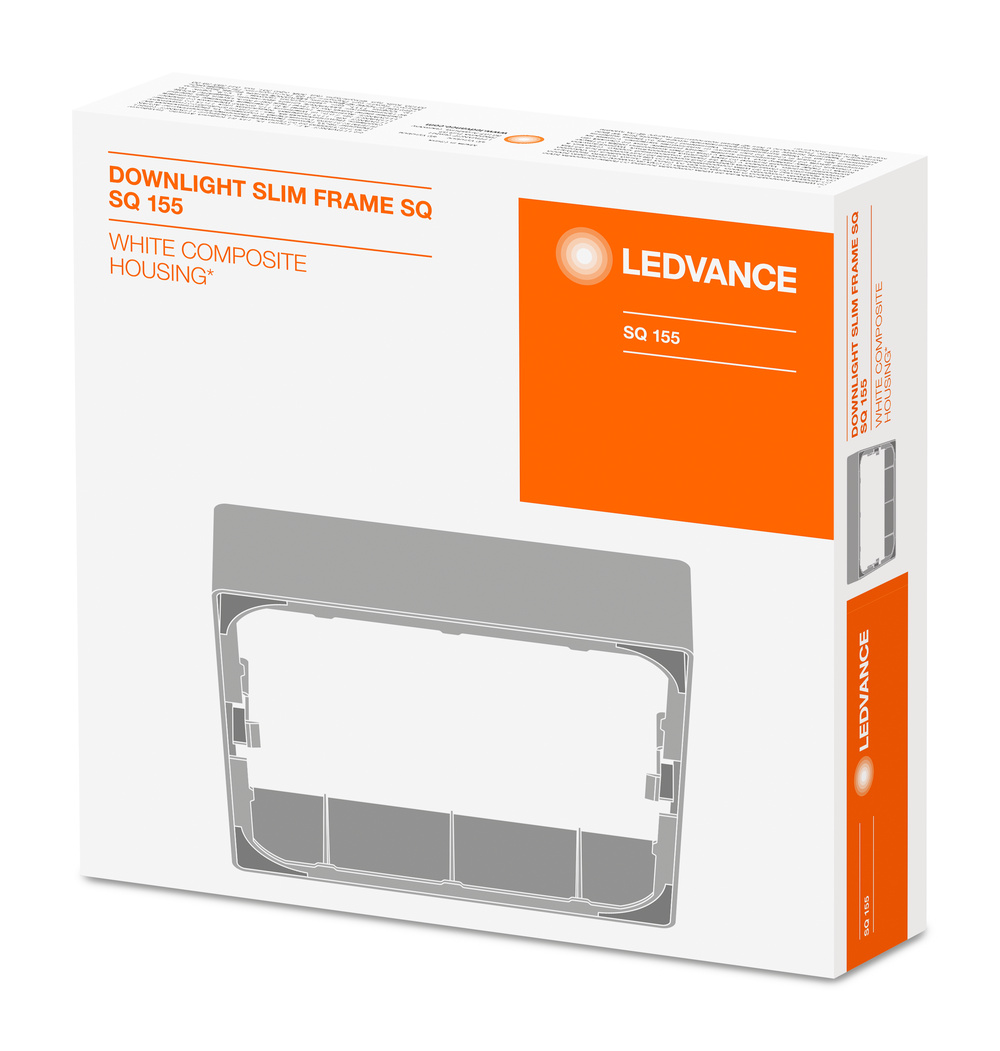 Ledvance Leuchtenzubehör Aufbaurahmen DOWNLIGHT SLIM SQUARE FRAME 155 WT